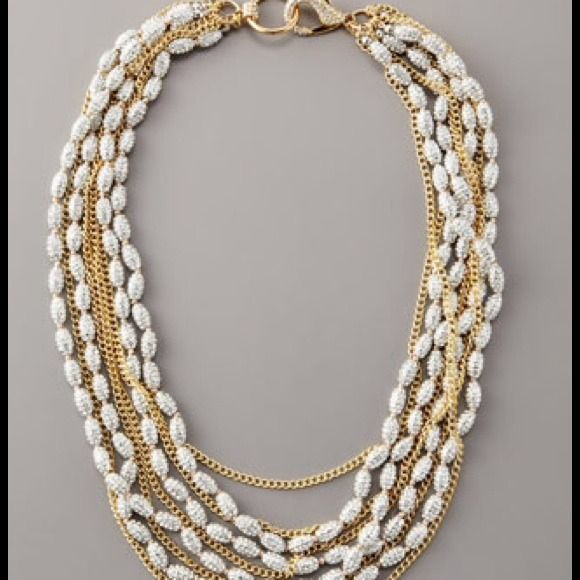 Fragments Jewelry - Fragments Pave Barrel-bead Necklace 20-24"L NWT